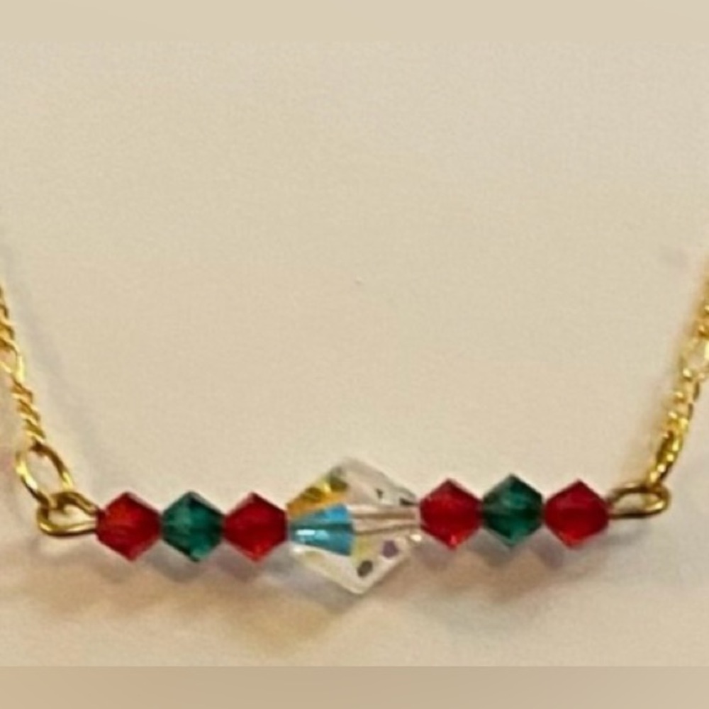 NEW Swarovski Festive Crystal bar necklace (A)